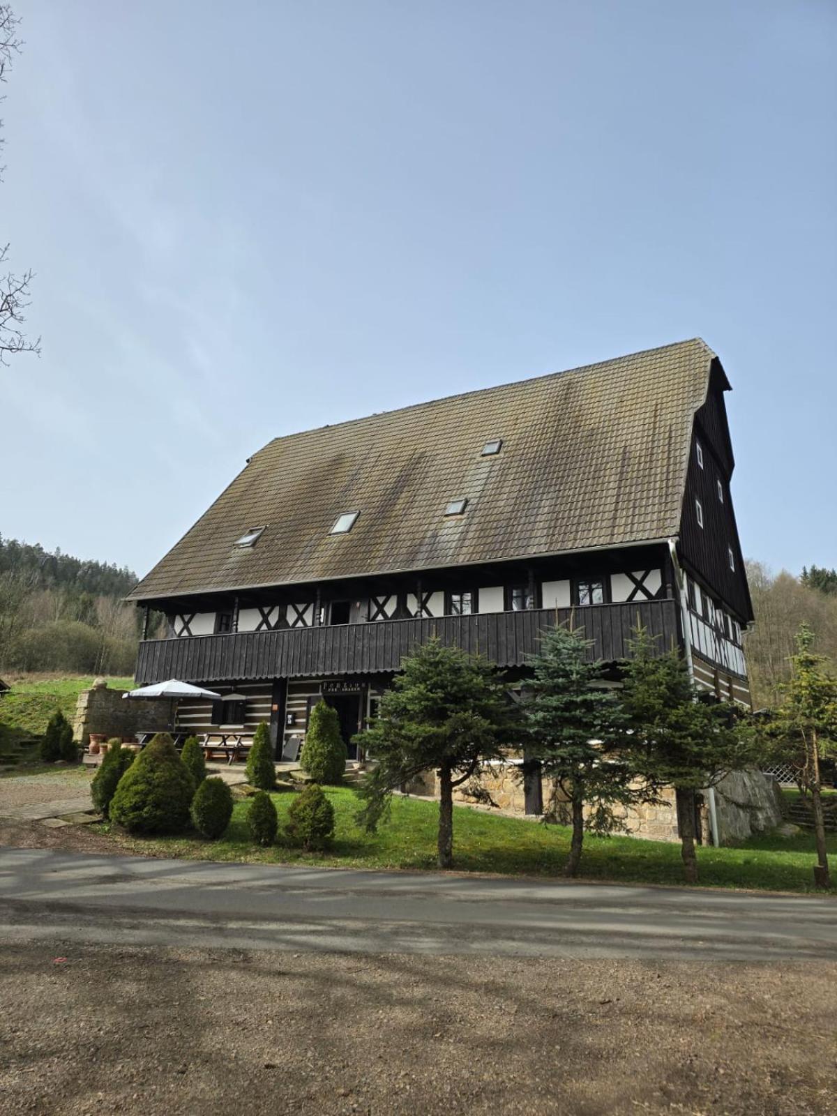 Penzion Pod Hradem Adrspach Bagian luar foto